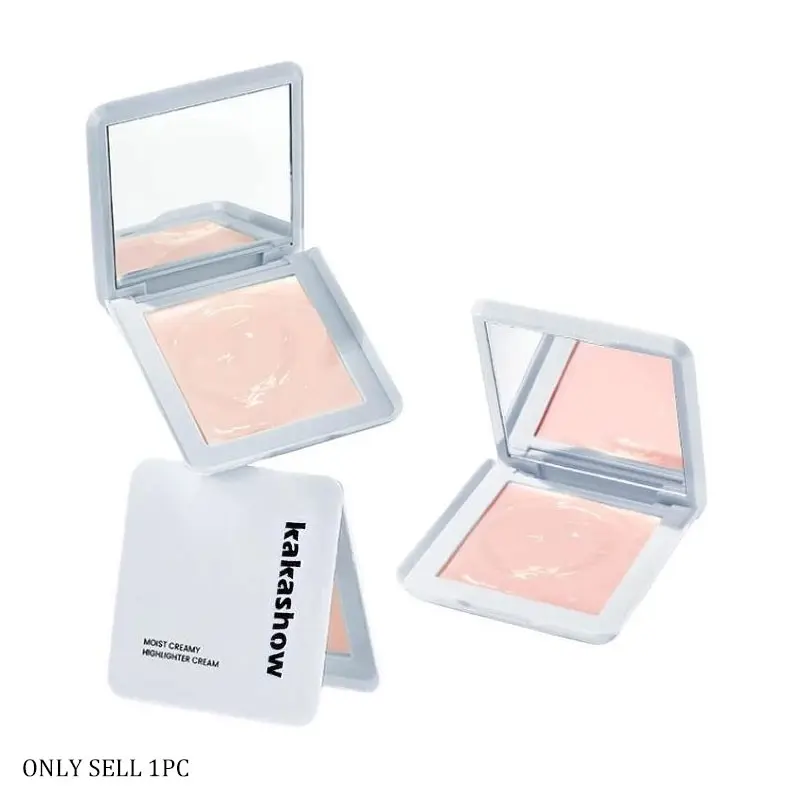 Creamy Texture Highlighter Balm, Smooth Glossy Finish, Natural Brightening Effect, Hydrating Makeup Feel, Fine Consistency, Skin-Friendly, Glow Seeker Highlighter