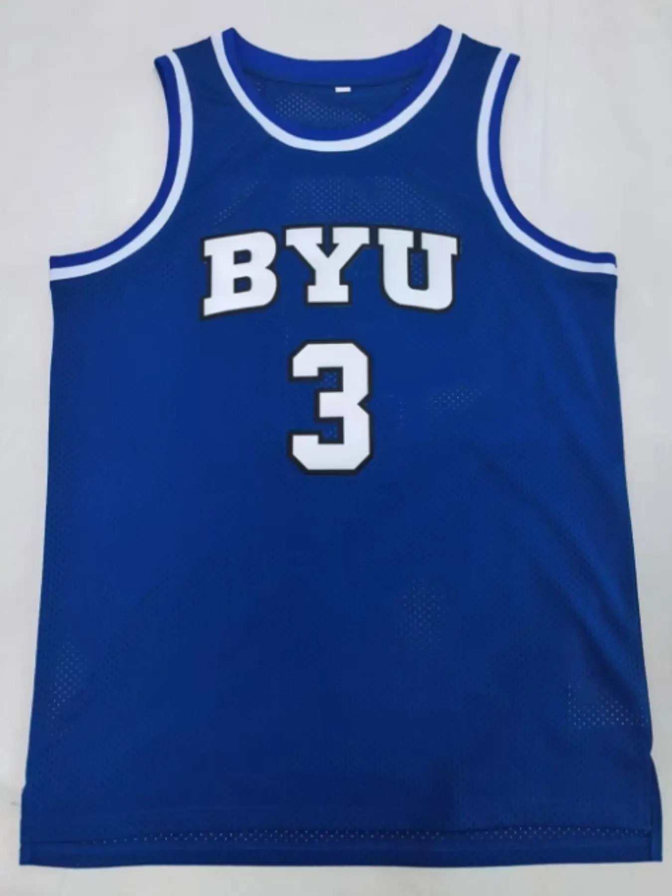 Fashion Embroidered Jersey Mesh Breathable, Dibansa 3-Number Jersey, Sports Style Jersey, Sporty Sleeveless Design, Loose-Fit, All Seasons Wear