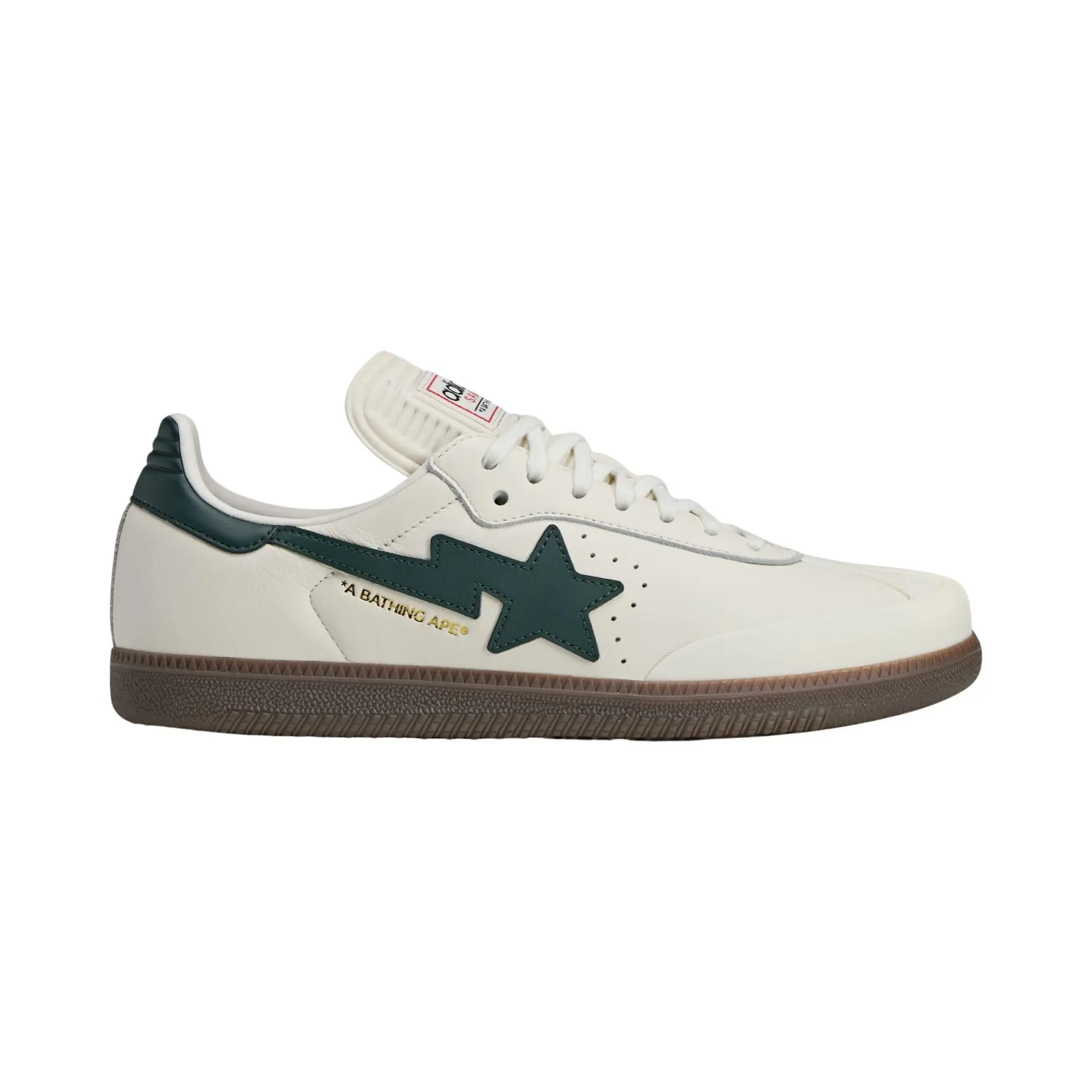 BAPE x adidas Samba 'World Cup' (Unisex) Off White/Shadow Green/Gum sneakers KJ8852