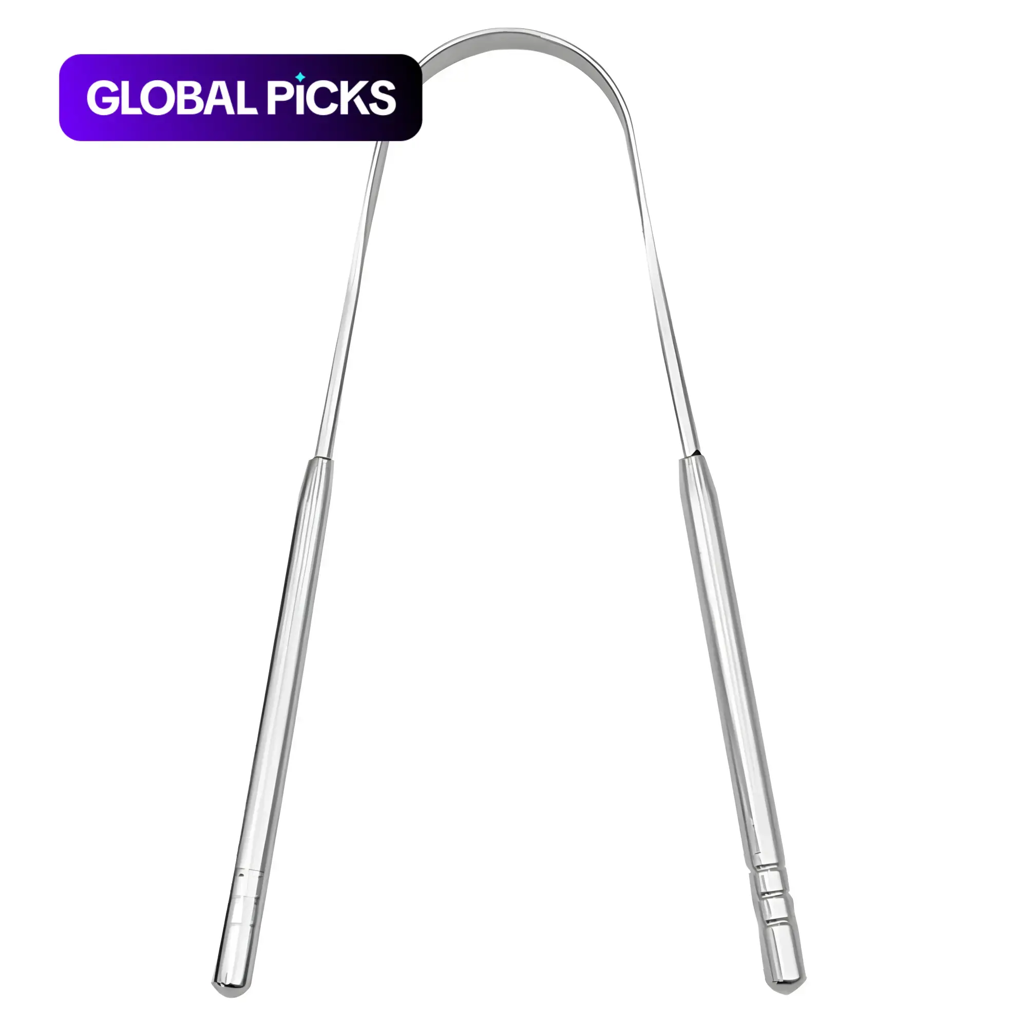 Stainless Steel Metal Tongue Scraper, 1/2pcs Portable Tongue Cleaner for Adults, Handheld Tongue Cleaning Tools, Oral Care Products, Gift