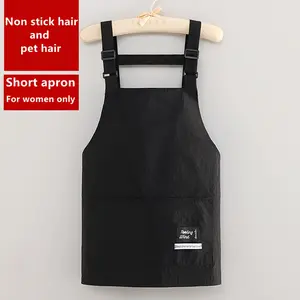 New Women'S Apron - Short Style - Made of Soft Polyester, Perfect for Use in Kitchens, Cafes, Restaurants, Or Offices - Ideal for Cooking And Working, Kitchen Apron | Solid Color Design | Stylish Apron