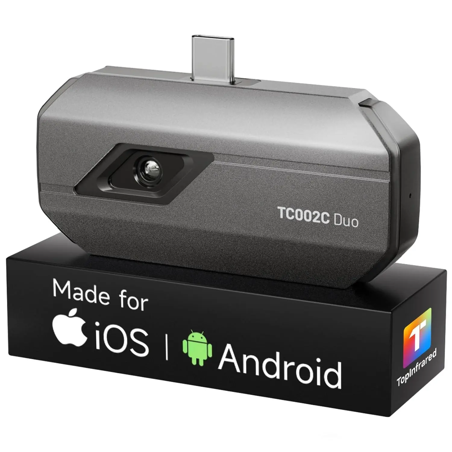 TOPDON TC002C Duo Portable Thermal Camera, Compatible with Any USB-C iPhone, iPad & Android Device, 512 x 384 Resolution, 256 x 192 IR Resolution Thermal Imager, -4°F~1022°F Temp Range