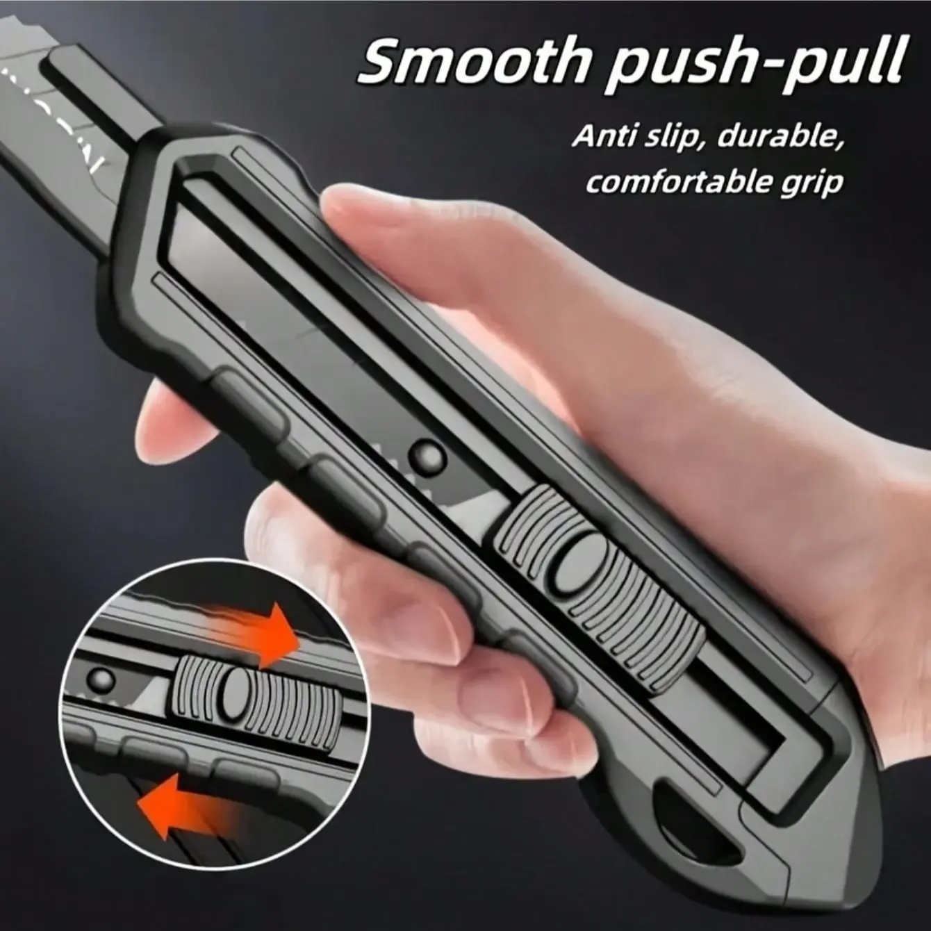 Manual Blade Cutter, Ergonomic Handle Grips, Waterproof Rustproof, Portable for DIY Gardening Crafts, Compatible Standard Blades