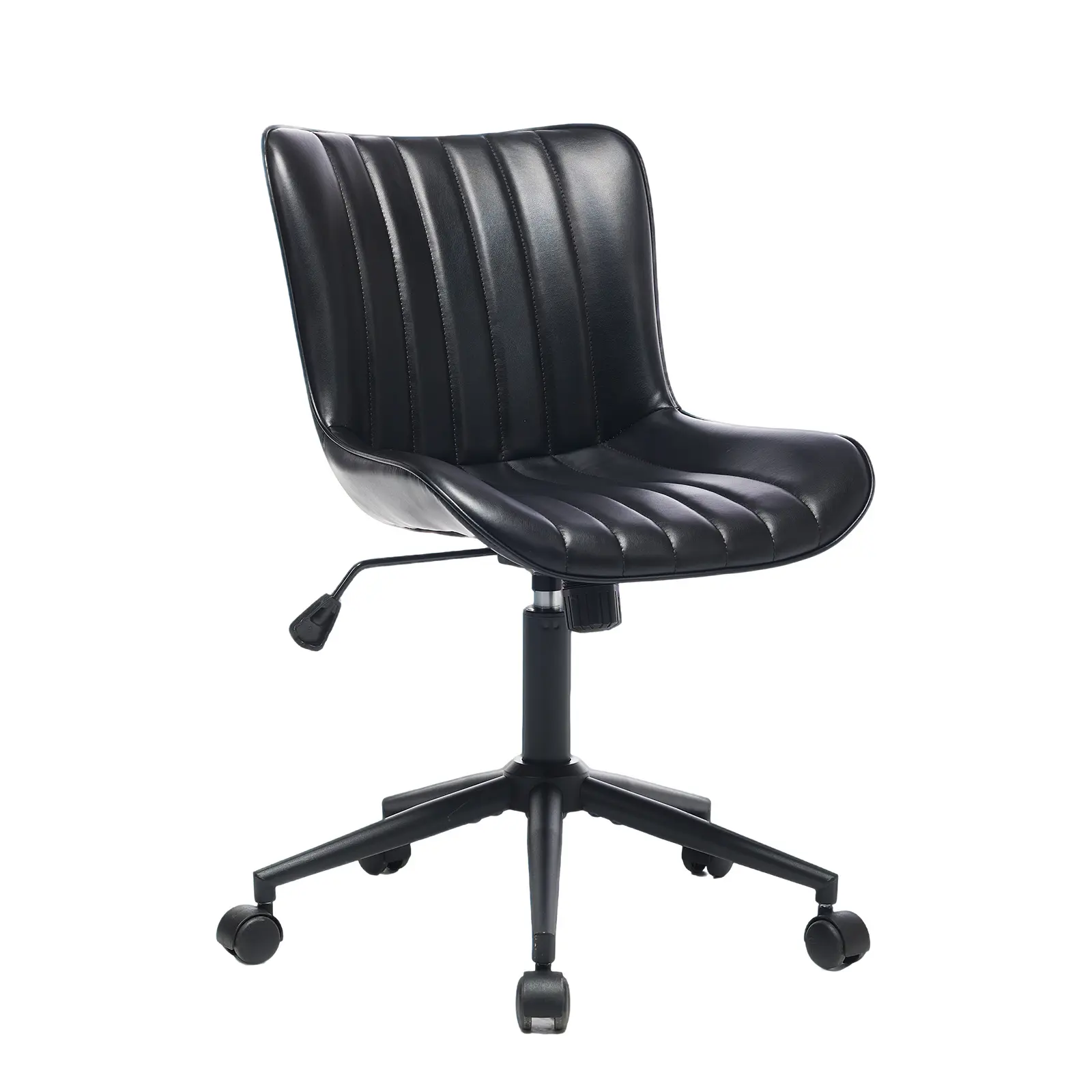 360 Swivel Accent Chair Modern Velvet Scallop Armchair for Bedroom Vanity Table and Home Office Small Space Ergonomic Seating
