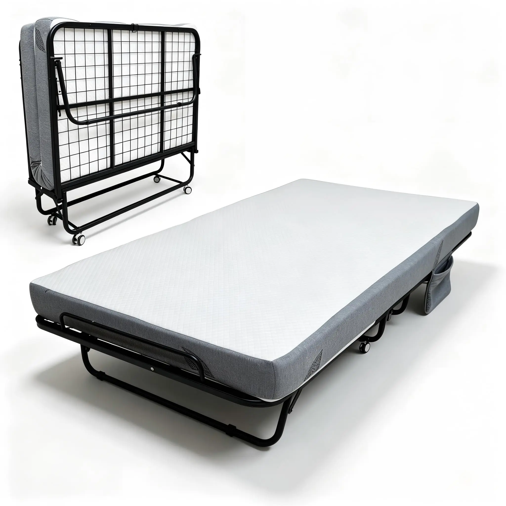 GARVEE Folding Bed with Comfortable 6 Inch Memory Foam Mattress, Convenient Cot Size Rollaway Bed for Easy Storage and Portable Sleeping Solution
