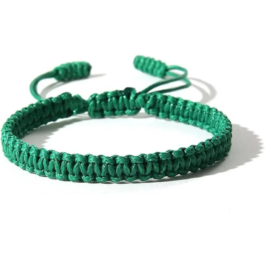 Boho Surfer Bracelets  Knitted String Rope Braided Adjustable Anklets Summer Friendship Yoga Kabbalah Protection  Beach  for Couple Women Men