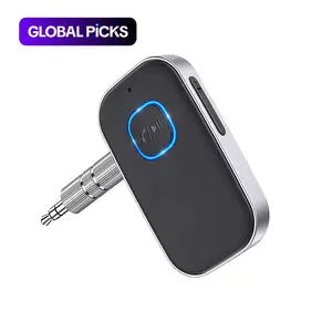 Bluetooth Audio Receiver and Wireless FM Transmitter, AUX Input Sound Adapter for Car #GLOBAL PICKS