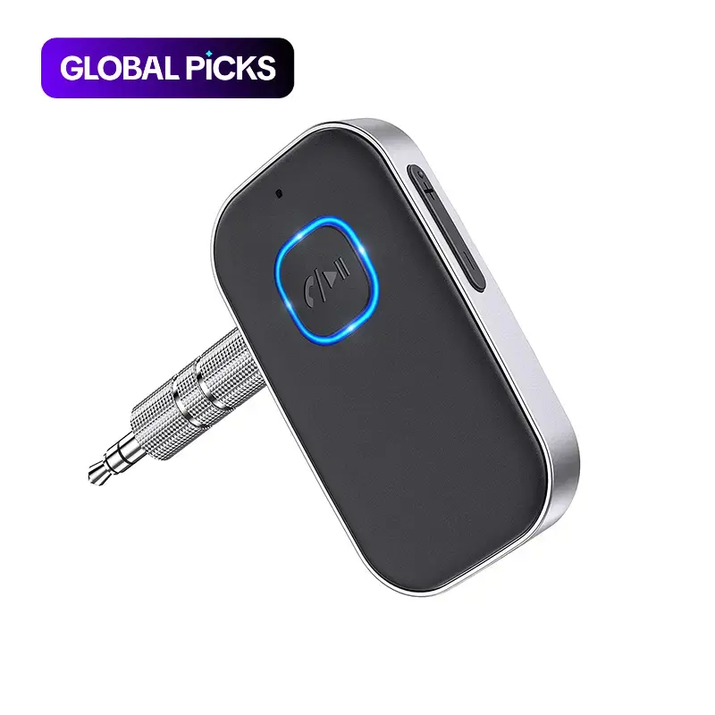 Bluetooth Audio Receiver and Wireless FM Transmitter, AUX Input Sound Adapter for Car #GLOBAL PICKS