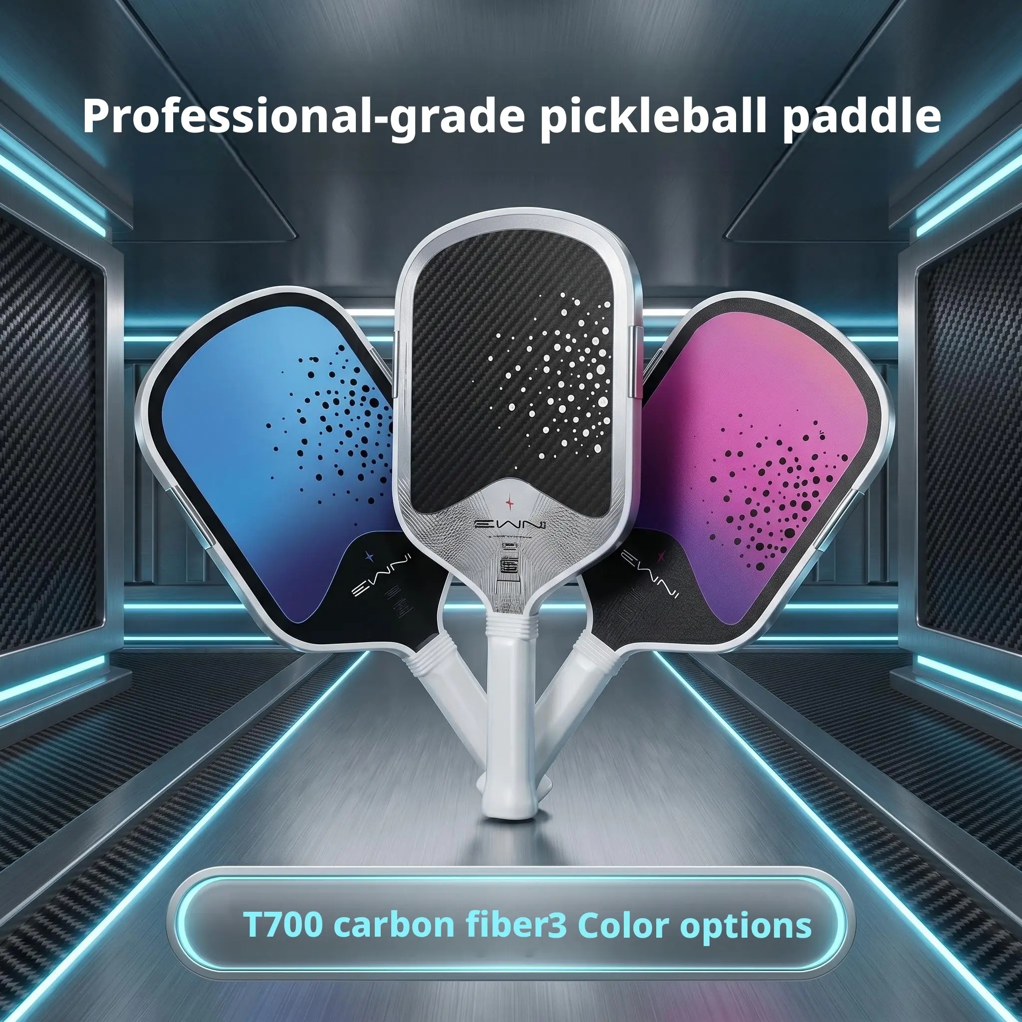 Raindrop Pickleball Paddle, Hot Pressed Epp Core, Toray Carbon Fiber T700, Professional Competition Grade, Ideal for Beginners and Advanced Players