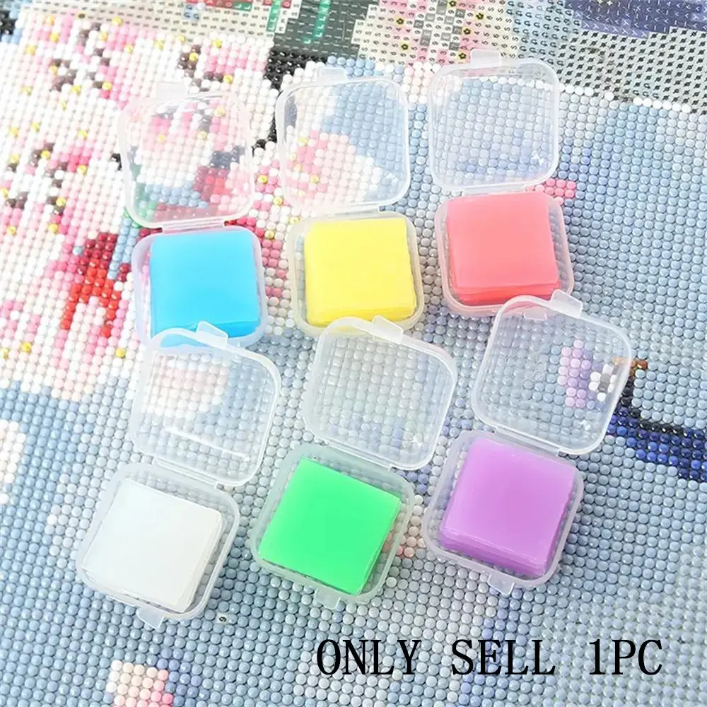 DIY Silicone Adhesive Mud, 6 Counts/box Colorful Diamond Art Painting Wax, DIY Silicone Adhesive Mud, 5D Diamond Painting Tool Craft Accessories, Diamond Art Tools, DIY Crafting Tools