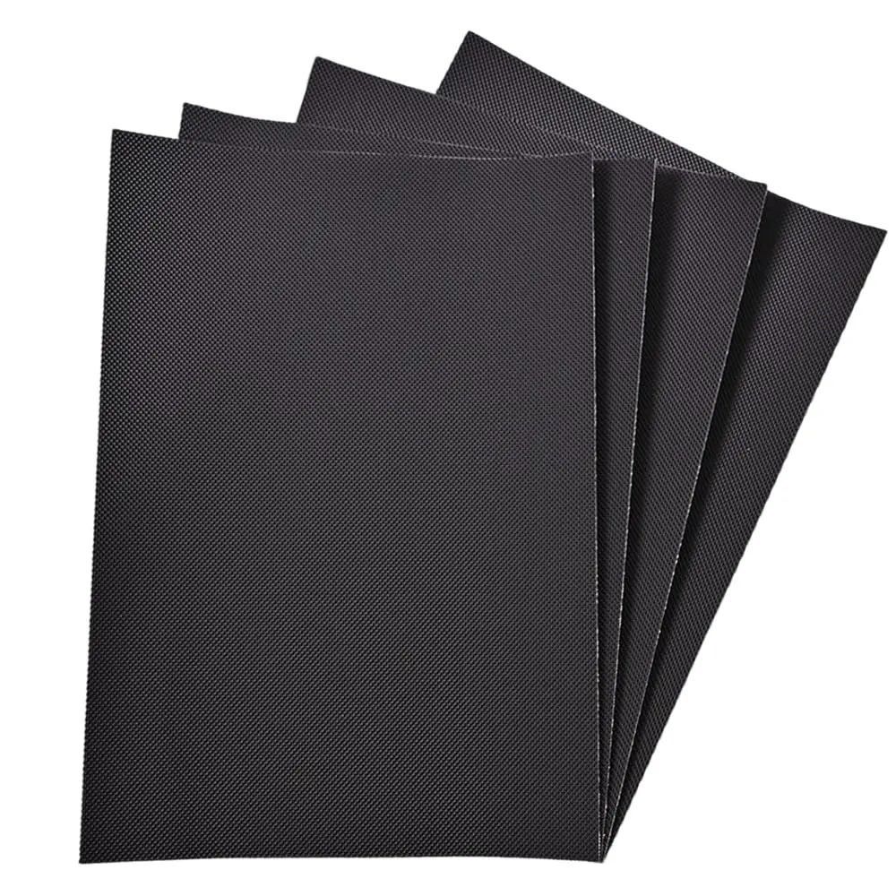 Large Rubber Non-Slip Grip Tape 8.2 x 11.8inches  Adhesive Anti-Slip Tape for Handles, Furniture, Bathtubs, Frames, Gaming Devices, and Other Indoor/Outdoor Uses (Black, 4- Set)