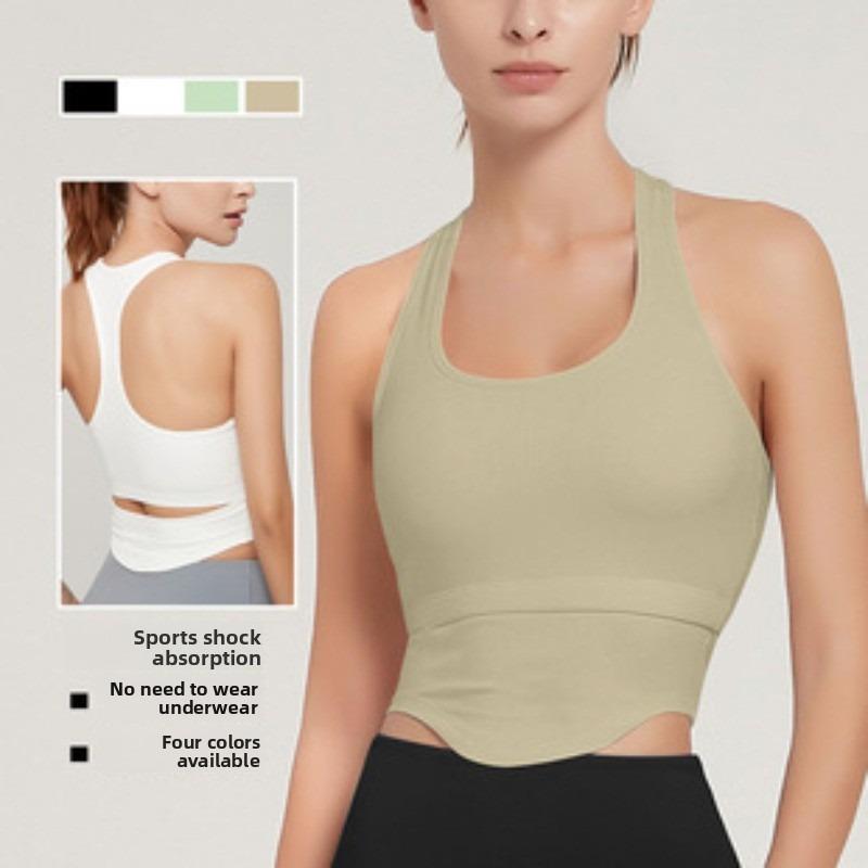 Large size sports underwear large chest shock-proof no steel ring shock-absorbing vest workout tops