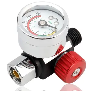 1/4 Inch Air Compressor Regulator with Gauge, 0-140 Psi  Control   Air  Regulator  Sprayer Air Adjusting Valve Regulator for Pneumatic Tool