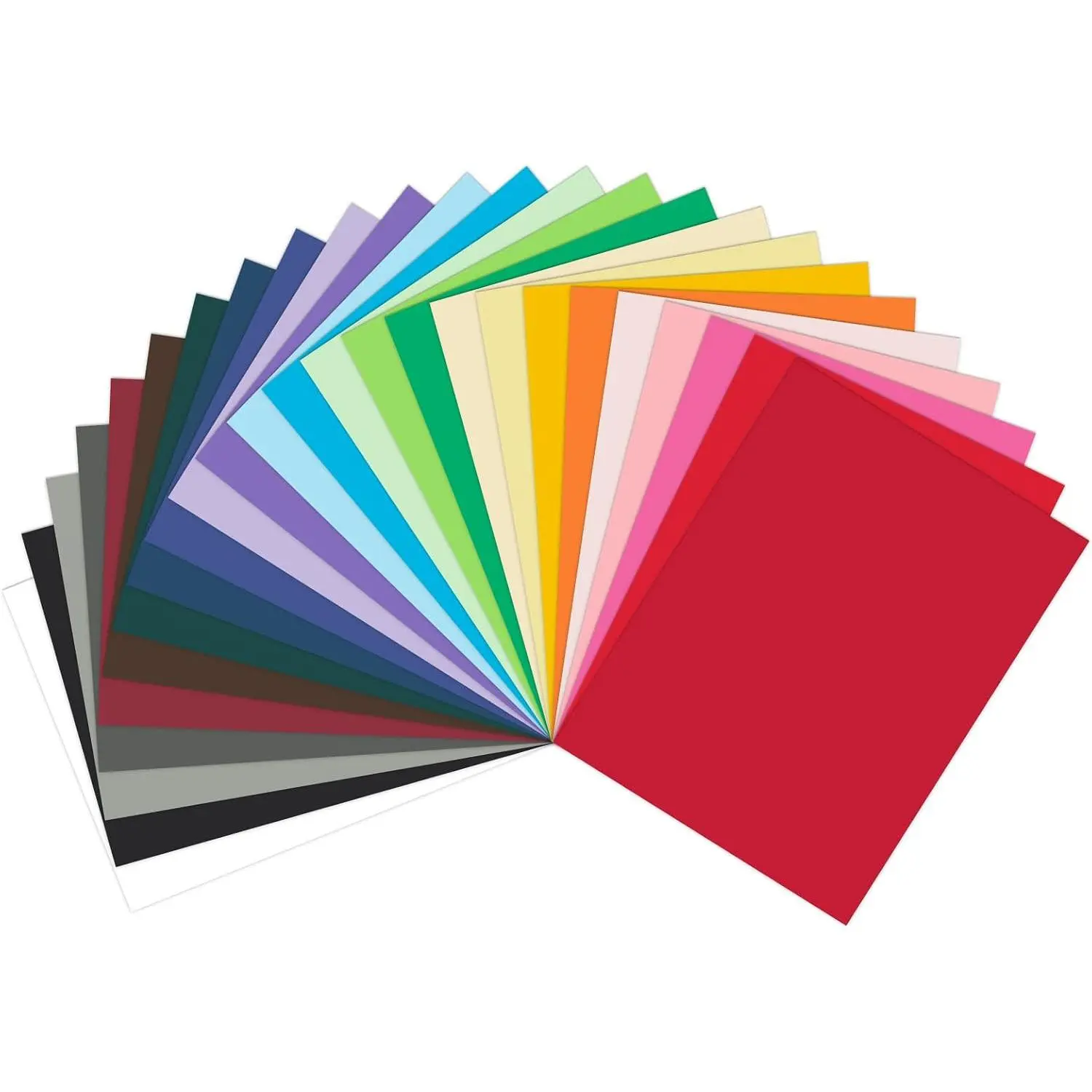 50 Pack Colored Paper 8.5 x 11 ,  Colored Cardstock 25 Colors 65lb Multicolor Construction Paper for Crafts & Scrapbooking