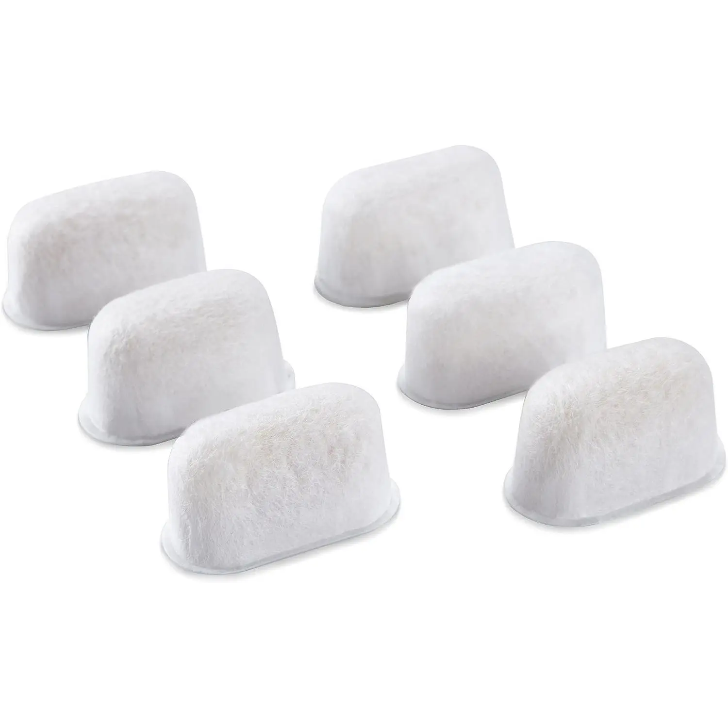 6-Pack Resin Water Filters for Breville BWF100 | Replacement Filters for Breville Espresso Machine Barista Express, Ion Exchange Resin Softens Water, Reduces Impurities