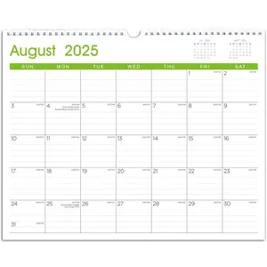 Calendar 2025-2026: Large Monthly Wall Calendar for Planning & Organizing, 17 Months  Calendar from August 2025 to December 2026, Size 14.5" x 11.5"
