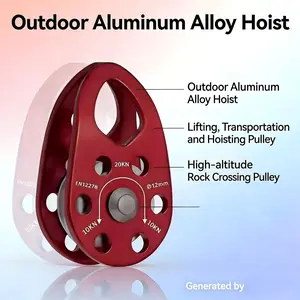 Outdoor Universal Single Pulley, High Strength Durable, for Material Handling, Lifting Heavy Objects, Construction and Industrial Use