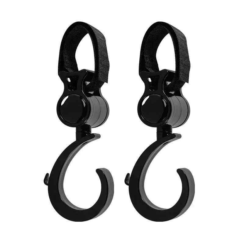 2PCS Multi-Purpose Pram Hooks - Baby Stroller Shopping Bag Hangers, Essential Stroller Accessories