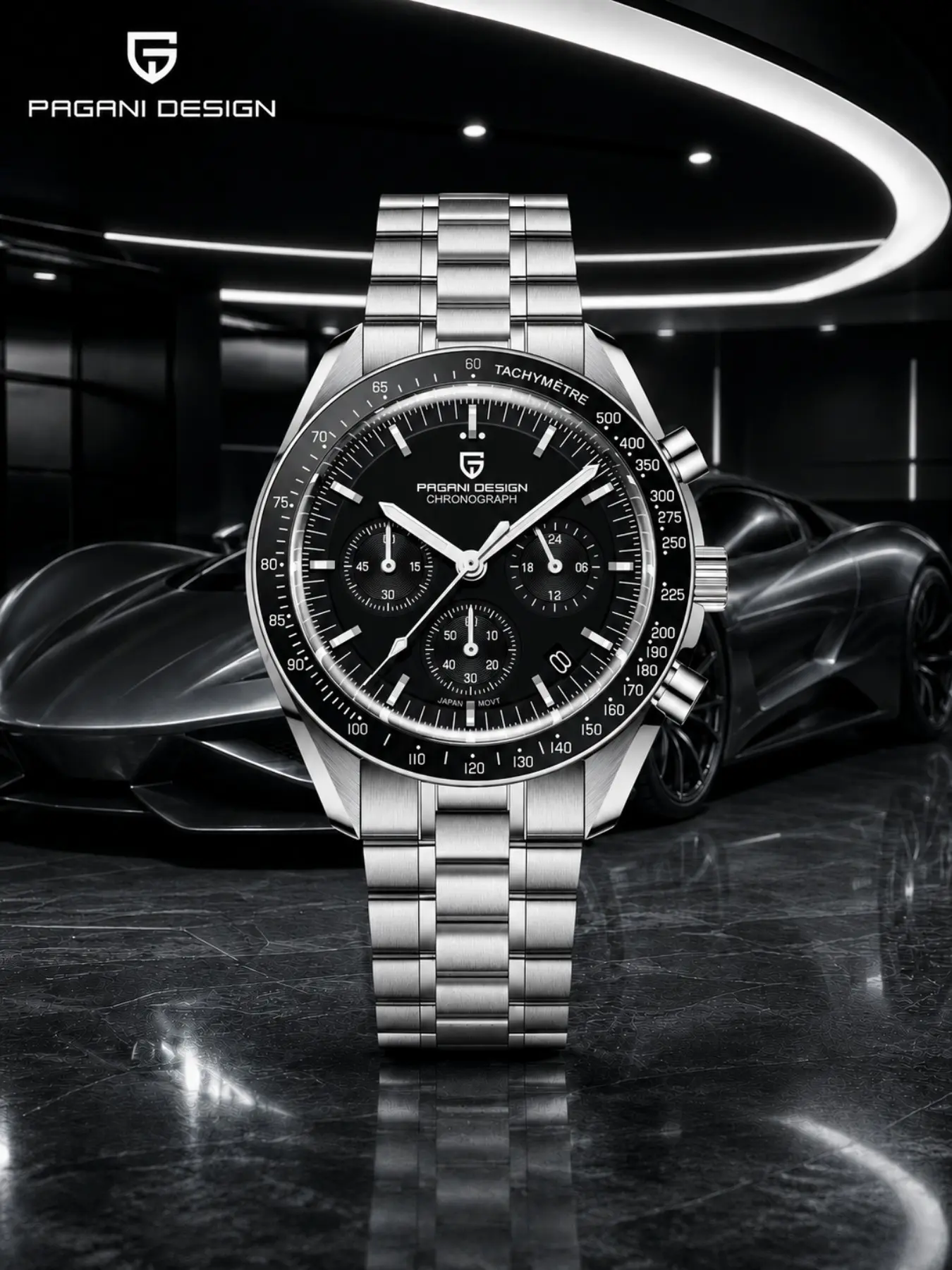 PAGANI DESIGN 2026 New Men's Watches Top Luxury Quartz Watch For Men Japanese Vk63 quartz Auto Date Speed Chronograph AR Sapphire Mirror Wrist Watch