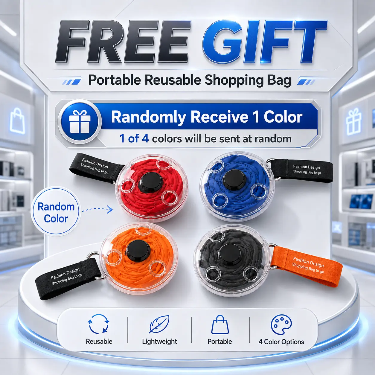 Free Random Surprise Gift – Mystery Bonus Item, Style & Color Selected at Random, One Gift Per Order