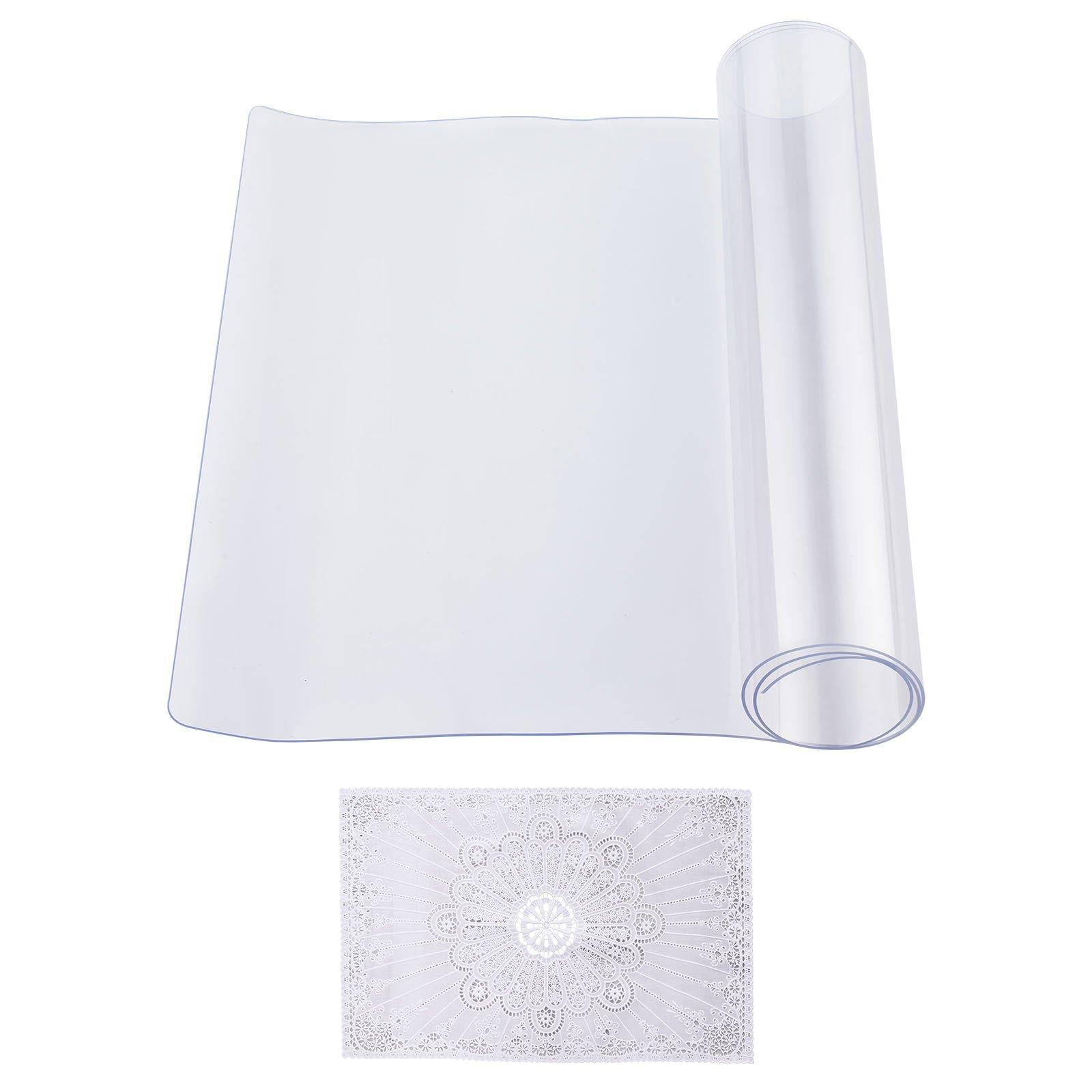 VEVOR Plastic Table Cover, 14 x 24 Inch 1.5 mm Thick Clear Table Protector, Rectangle PVC Desk Mat, Waterproof & Easy Cleaning Desk Pad Tablecloth, for Office Dresser Dining Room Table Night Stand VEVOR Plastic Table Cover, 14 x 24 Inch 1.5 mm Thick Clear Table Protector, Rectangle PVC Desk Mat, Waterproof & Easy Cleaning Desk Pad Tablecloth, for Office Dresser Dining Room Table Night Stand