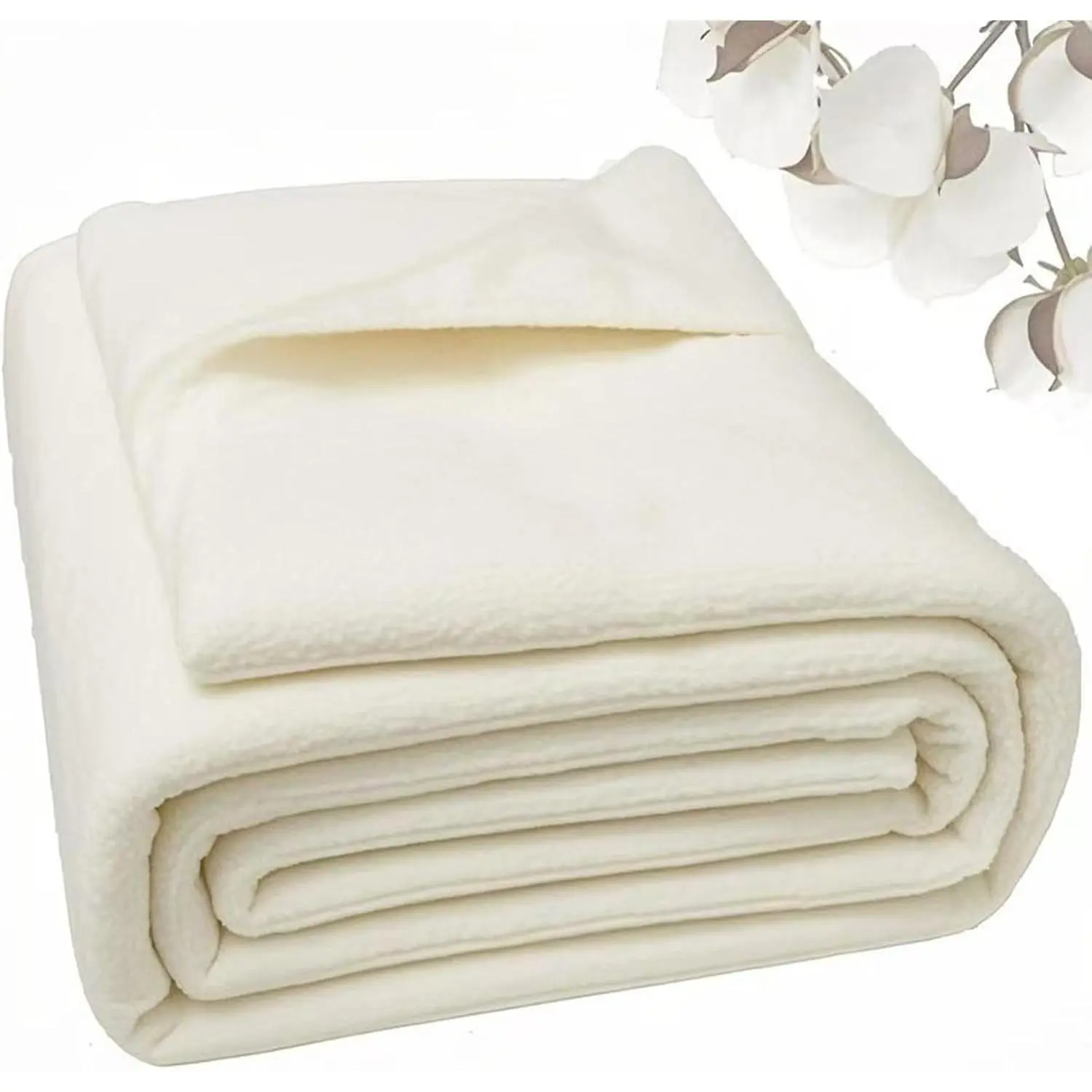 Lightweight Natural Cotton Batting (68"x86", 150g/m²) Perfect for Quilting Sewing Crafting DIY Projects and Quilts