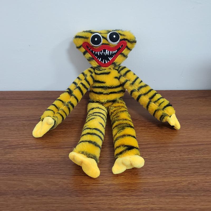 40cm 8 Styles Striped Huggy Wuggy Plush Toy, Soft Stuffed Monster Doll, Cartoon Game Character Plushie for Kids