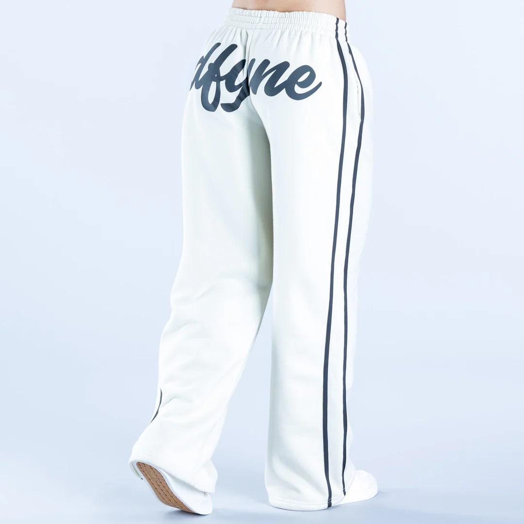 Retro Y2K Color Block Track Pants, Baggy Striped Hip Hop Sweatpants for Ladies, High Waist Zipper Pocket Parachute Joggers, Warm Daily Wear Pants for Campus Student Outfit