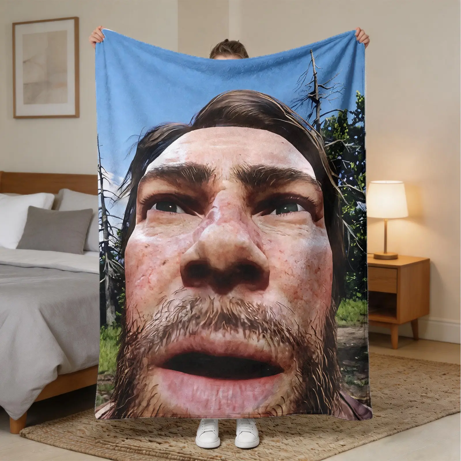 Arthur Face Flannel Blanket, Soft and Skin-Friendly, Warm Sofa Cover, Perfect for Naps, Ideal Gift, Cozy and Comfortable