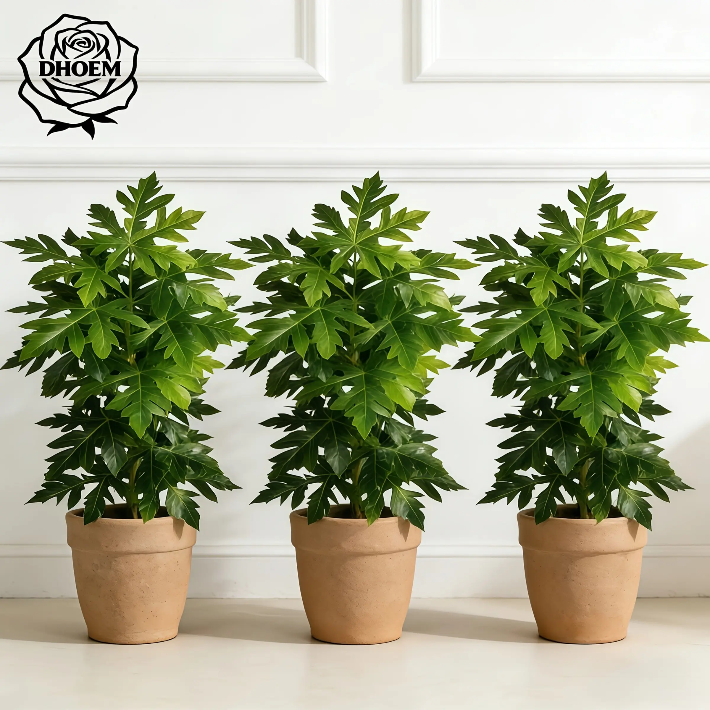 3-Piece Large Artificial Tropical Plants, Realistic Palm Tree Leaves, Ideal for Living Room, Bedroom, Garden, Office, Easter, Valentine's Day
