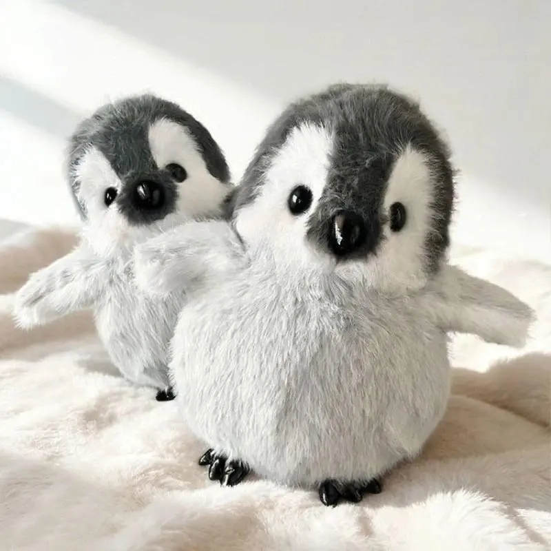 New Standing Penguin Soft Toy, Unisex Kawaii Look Plush Fabric Plushie, Couple Gifts Home Ornaments for Children