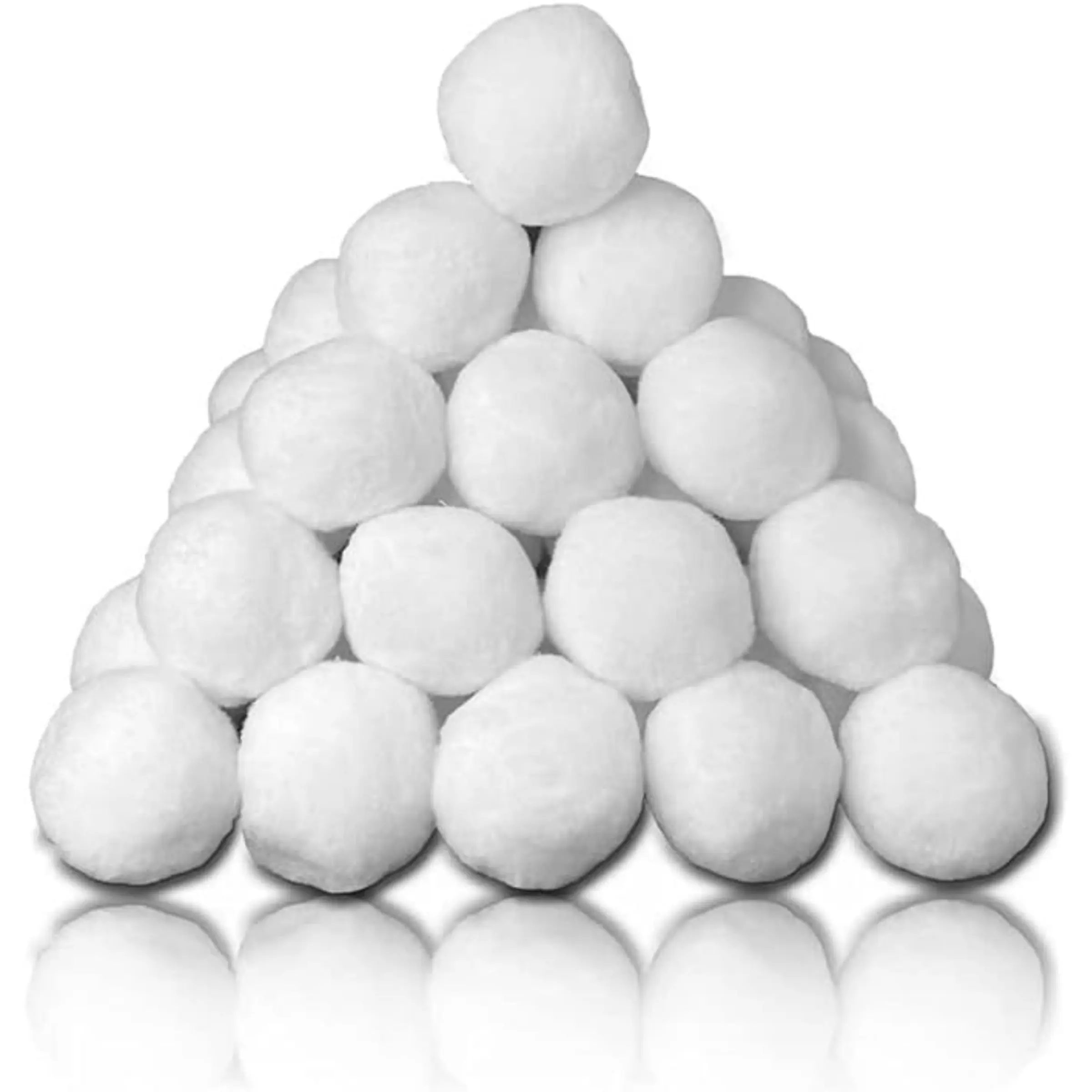 10/25pcs 1.97in Soft Fluffy Artificial Snowballs, Indoor Outdoor Snowball Fight Set, Safe Clean Mud-Free, Christmas Fake Snowball Game
