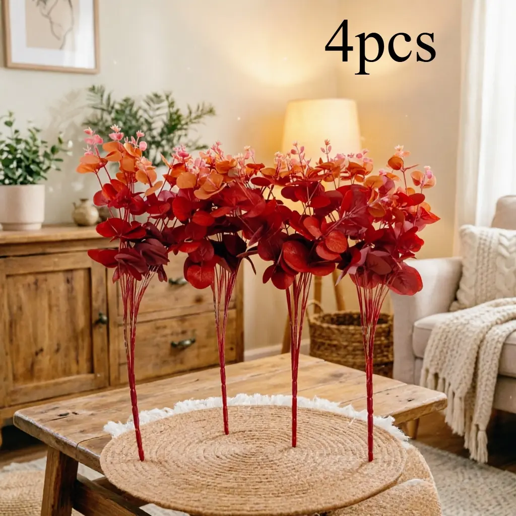 tem Money Plant Wedding Hall Flower Arrangement Decoration, suitable for autumn decoration, bedroom and living room decoration, Thanksgiving decoration