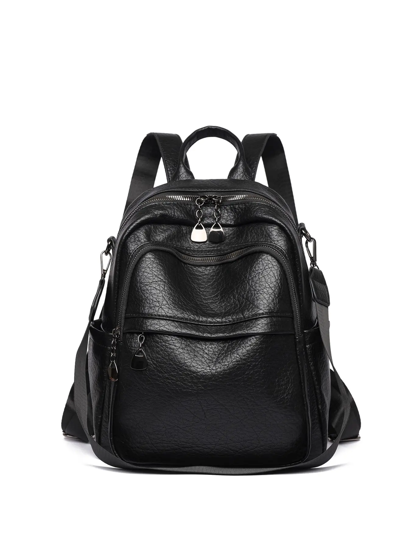 2026 New Soft Leather Casual Backpack for Women, Fashionable Minimalist Commute Travel Bag, Versatile Lightweight Multi-Pocket Trendy Bag