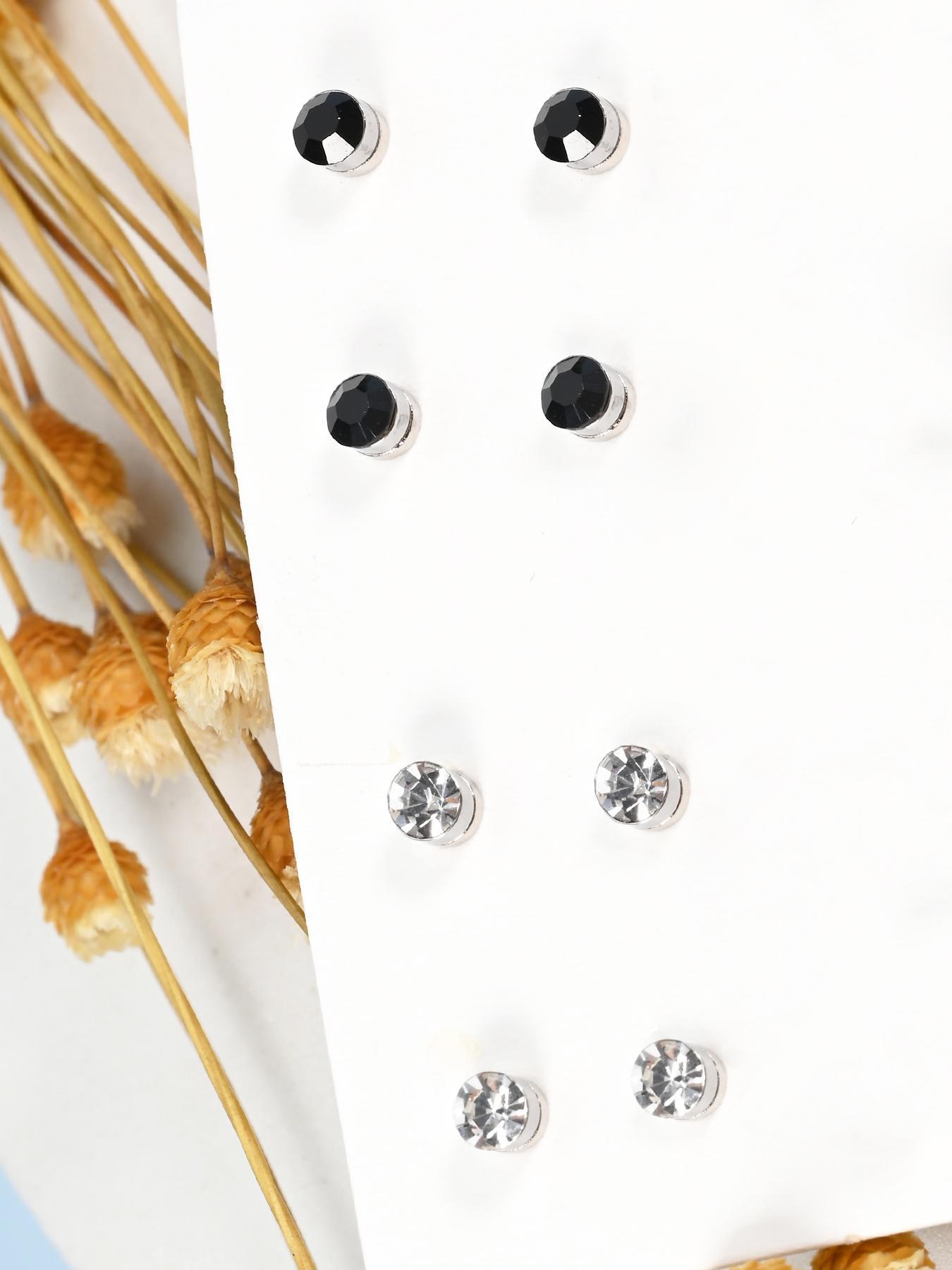 Magnetic Nose Stud, Stainless Steel Fake Nose Rings for Women & Men, Faux Lip Septum Nose Ring Set, No Piercing Body Jewelry, Non Piercing Jewelry