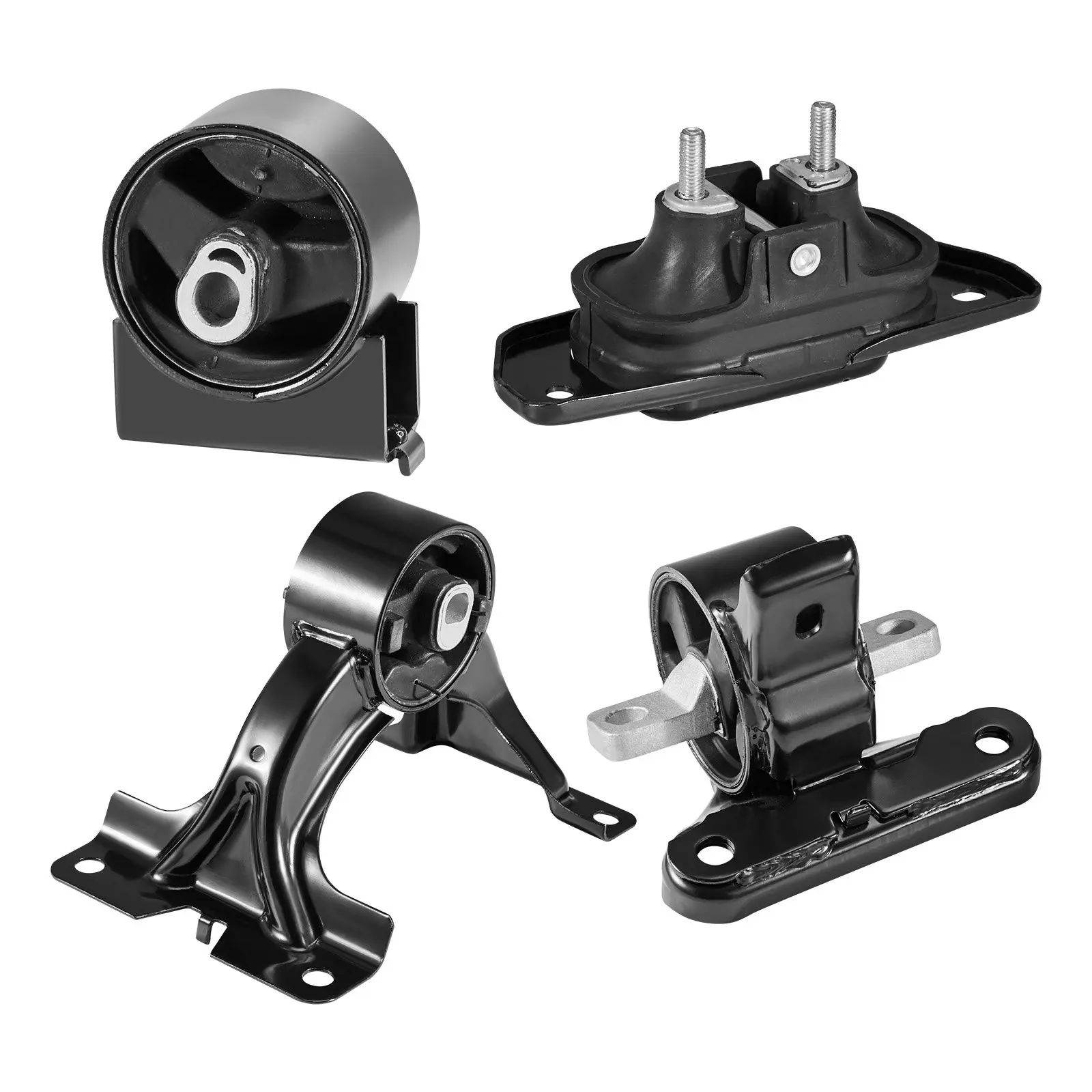 VEVOR Motor Mount Kit, 4-Piece Engine & Transmission Mount Set with Rubber Bushings, Vehicle Specific Fit Exact-Fit Parts (TC-03), Compatible with 2011-2016 Chrysler Town & Country 3.6L V6, Replaces OE# A5480,A5577,A5589,A5665, Front Secure Support