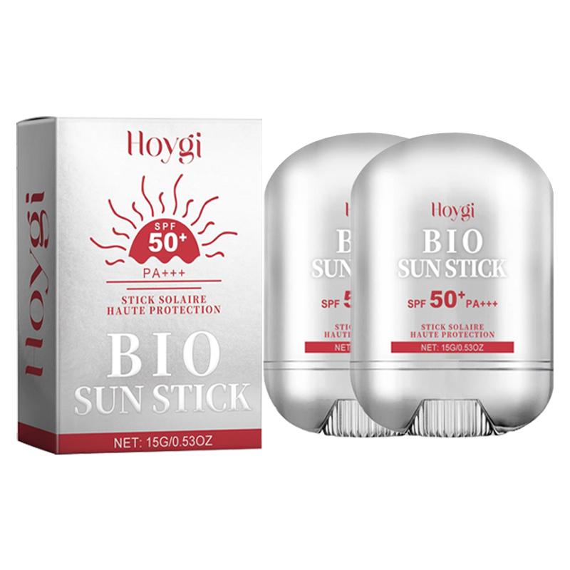 2 Counts Hoygi Bio Stick Pro - Cotton Airy Sun Stiack (Broad Spectrum/SPF50+ PA++++) 15g | Mattifying & Soothing Korean Sun Stick Sun Care Product for Women & Men, Sunblock SPF 2 Counts Hoygi Bio Stick Pro - Cotton Airy Sun Stiack (Broad Spectrum/SPF50+ PA++++) 15g | Mattifying & Soothing Korean Sun Stick Sun Care Product for Women & Men, Sunblock SPF