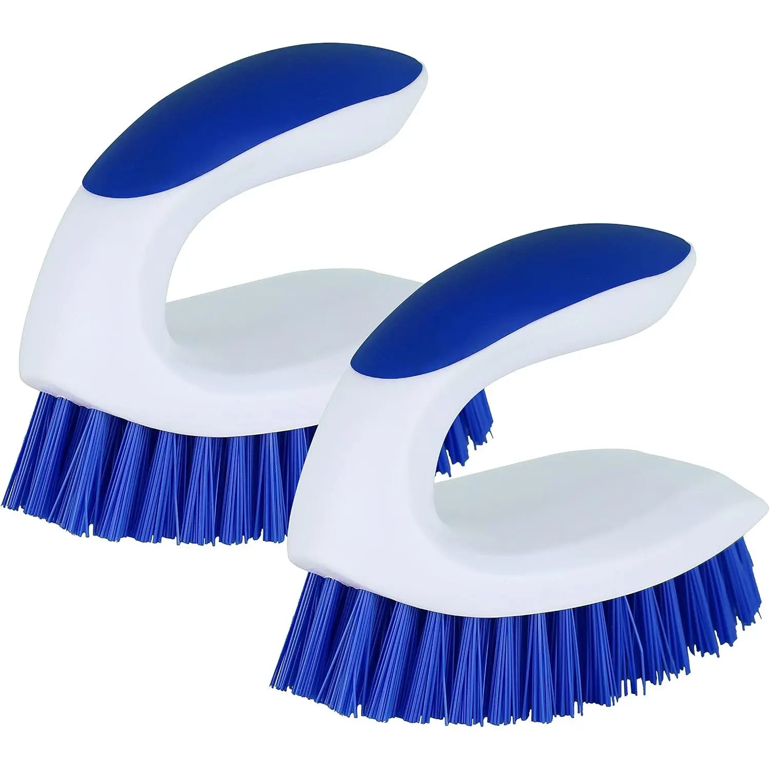 2 Pack Scrub Brushes, Cleaning Brush with Stiff Bristles, Handheld  for Bathroom, Shower, Tile, Carpet, Bathtub & Floor | Cleaning Brush with Stiff Bristles, Handheld  for Bathroom, Tile, Carpet, Bathtub & Floor