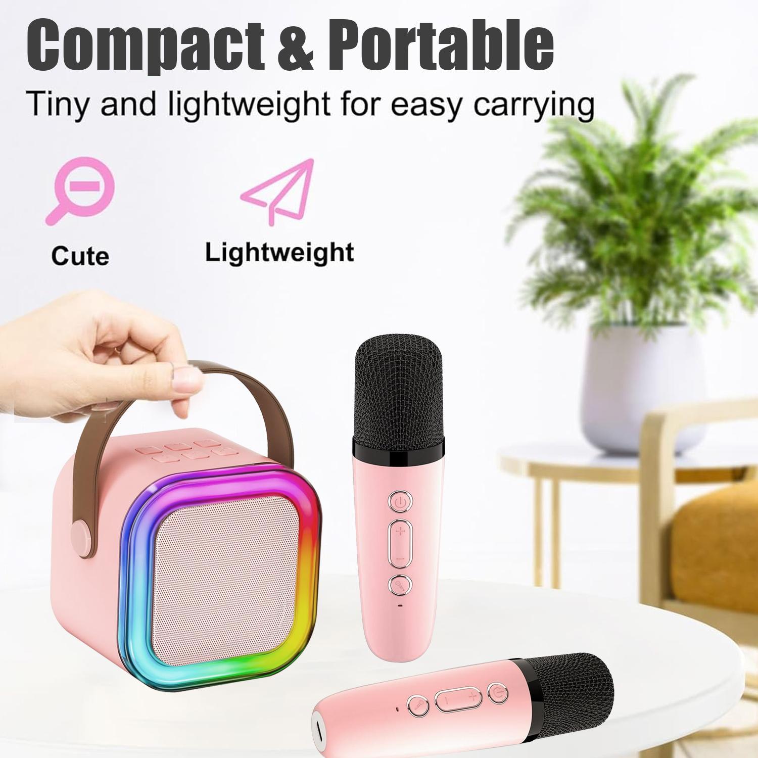 Portable Wireless Karaoke Machine for Adults and Kids, Rechargeable Battery, Handheld Speaker with Mic, Perfect for Parties and Gifts Portable Wireless Karaoke Machine for Adults and Kids, Rechargeable Battery, Handheld Speaker with Mic, Perfect for Parties and Gifts