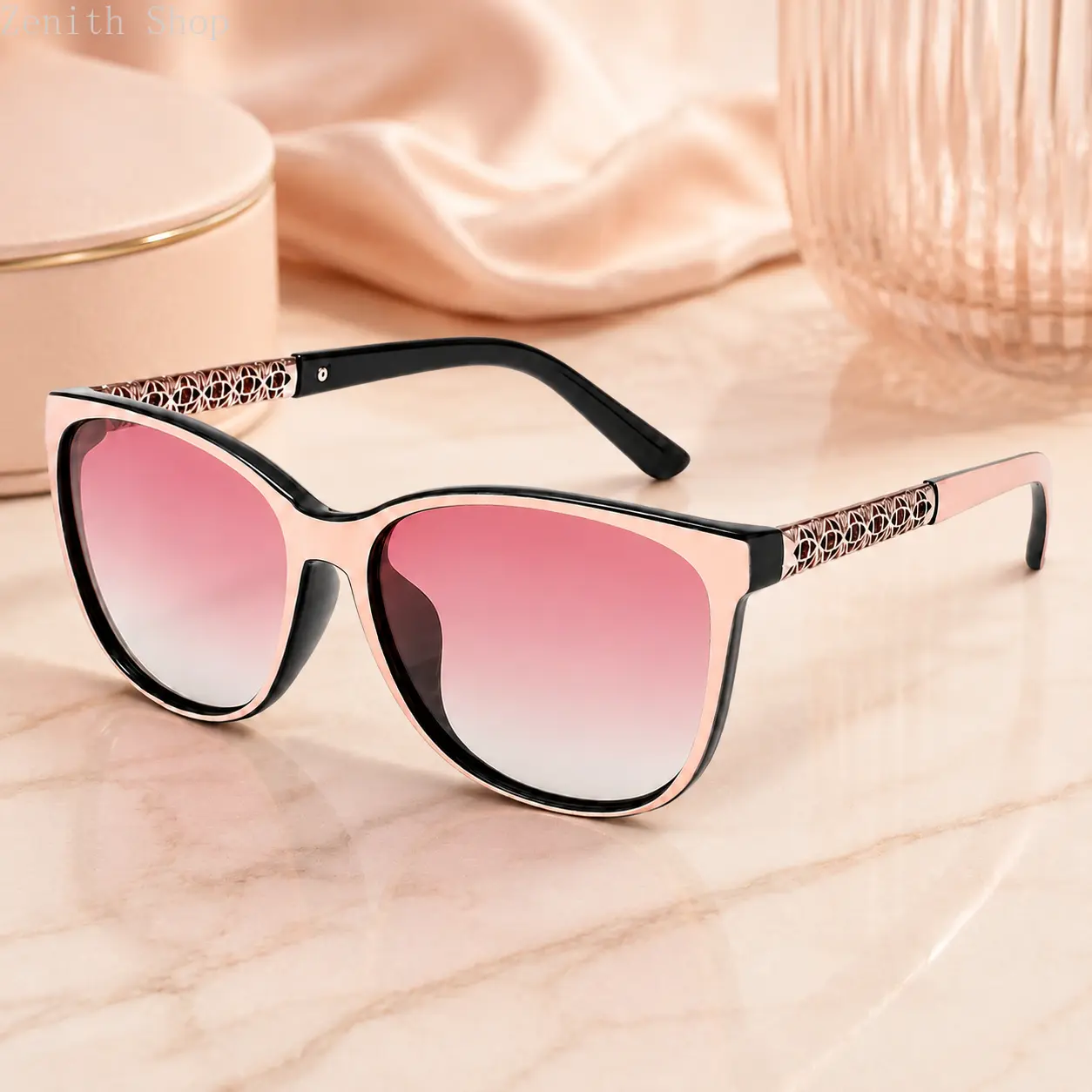 Women's Ombre Tinted Lens Eyeglasses, Trendy Casual Eyewear for Everyday Use, Fashion Accessories for Outdoor Activities, Eyewear Lux Trendy