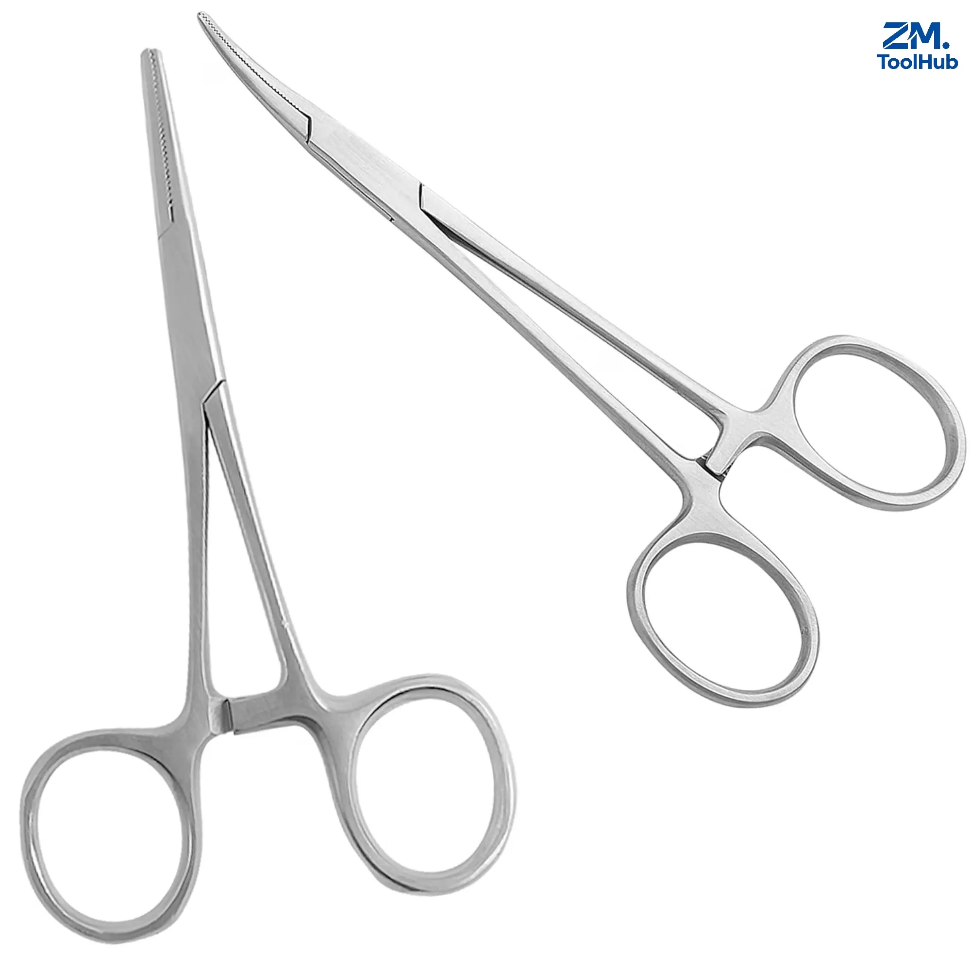 6.25" Straight & Curved Hemostat Forceps Set, Locking Tweezer Clamps.Ideal Hemostats for Nurses, Fishing Forceps, Crafts and Hobby, Multi‑Purpose Hobby Fishing Medical Grade Clamping Tools