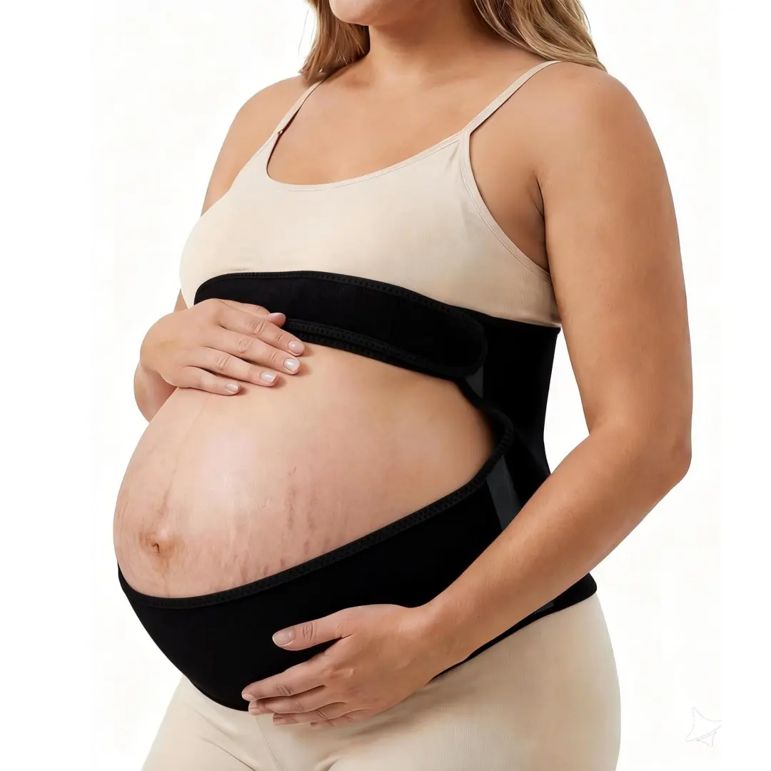 Breathable Pregnancy Support Belt, Adjustable Maternity Waistband, Essential Prenatal Abdominal Support, Back & Belly Strap, Pregnant Belly Band