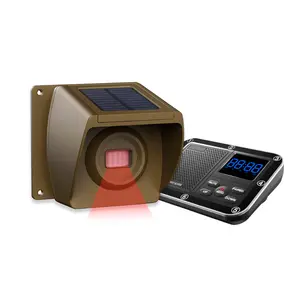 Waterproof Solar Wireless Driveway Alert Garage Security Alarm with Motion Sensor Burglar Alarm System