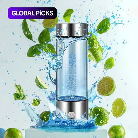 Hydrogen Water Bottle, 1 Count Hydrogen Water Generator, Water Glass Cup Rich in Hydrogen, Drinkware Mug for Home School Outdoor Travel
