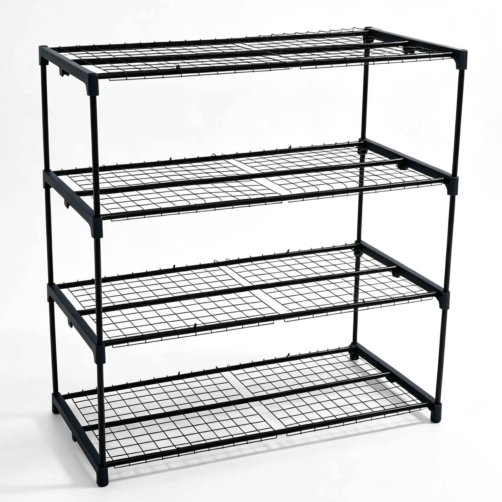Plant Greenhouse Shelves,4 Tier 2 Pack Plant Display Rack Shelf Stand with,Portable Rustproof Metal Shelf Plant Stand Rack Greenhouse Accessories