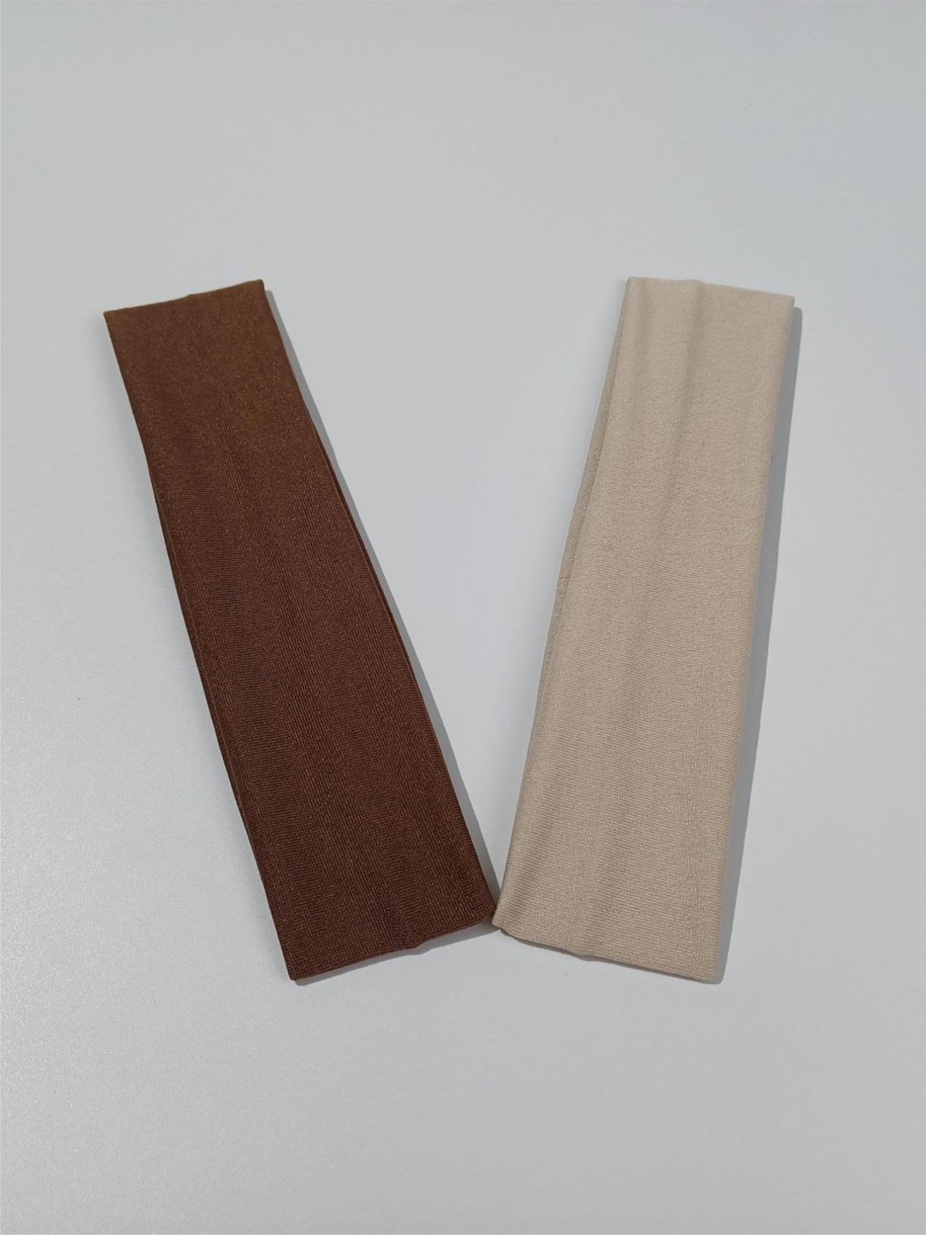 Solid Color Hair Band, High Stretch Hair Band for Women & Girls, Elastic Headband, Fashion Hair Accessories for Gym Workout Running, Minimalist Headwear Suitable for Thick Hair