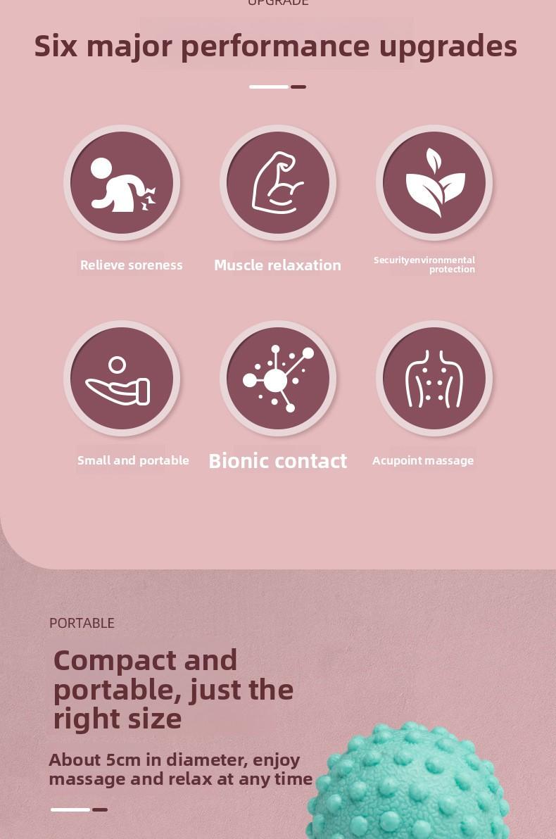 Fascia Ball for Foot Massage & Yoga Fitness TPE Dual Ball Design for Lumbar and Back Muscle Relaxation in Smoky Purple Roland Purple Starry Gray Immersive Black