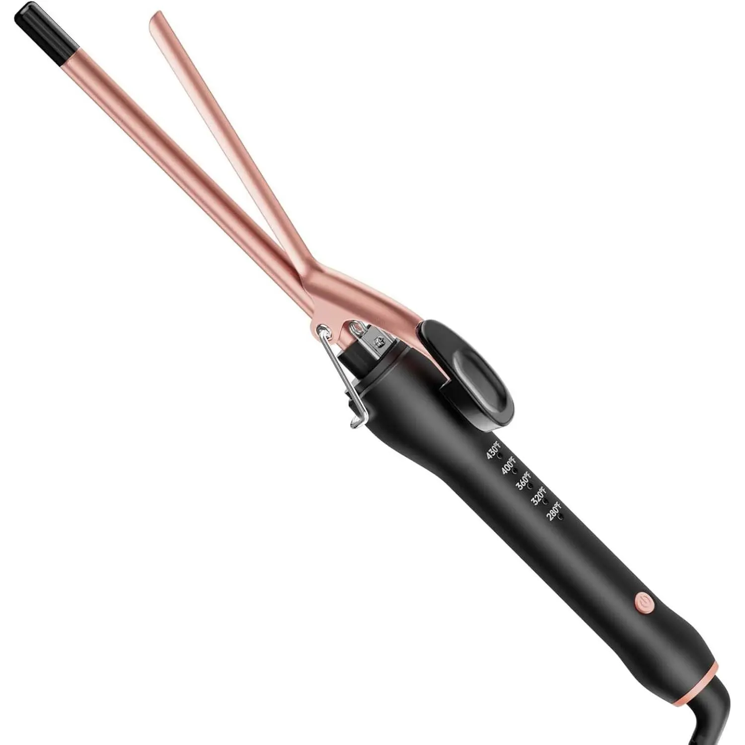 3/8 Inch Small Curling Iron Wand for Short & Long Hair, 9mm Ceramic Small Barrel Curling Iron for Tight Curls Skinny Curling Wand with 5 Adjustable Temps, Heat Resistant Glove IncludedGift