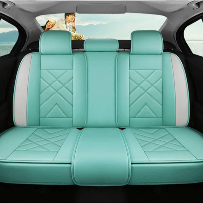 Solid Color Car Seat Cover, Full Surround Car Seat Protector, Universal Car Seat Protective Cover, Car Interior Decoration Accessories for Women & Men