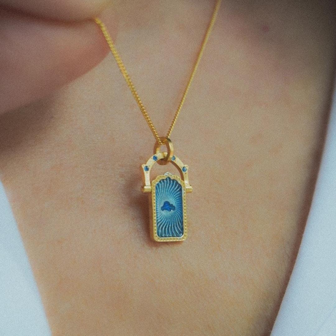 Tarot Shaking Necklace – Guardian Jewelry | Y2K Love Charm Necklace, Titanium Steel Vacuum Furnace, Tarnish-Free Hypoallergenic, High Color Retention, Waterproof Daily Wear, Boho Protection Gift for Her